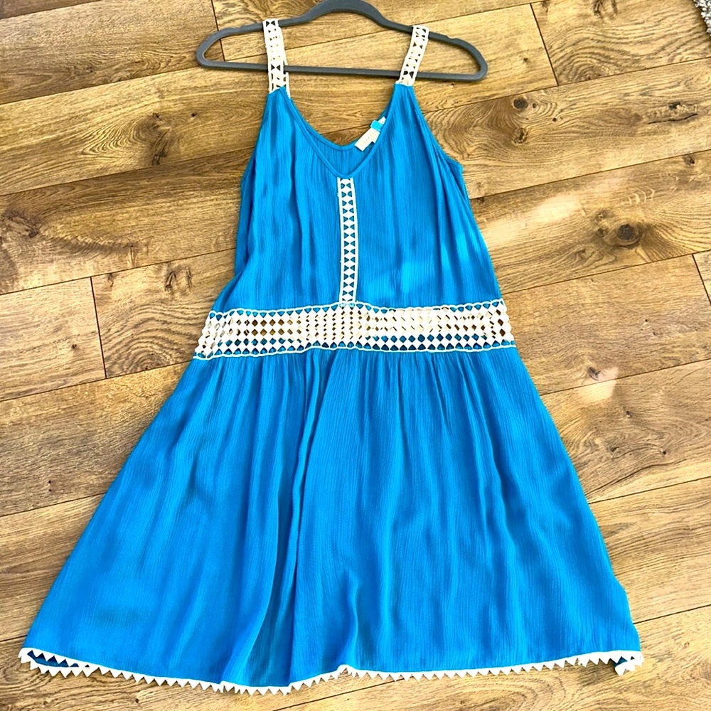 LOVESTITCH Blue and White Dress / Cover Up